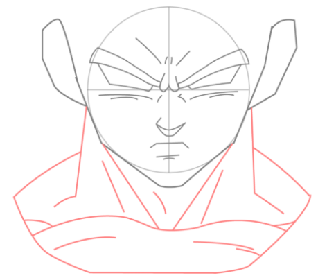 Desenho do Goku passo a passo para desenhar